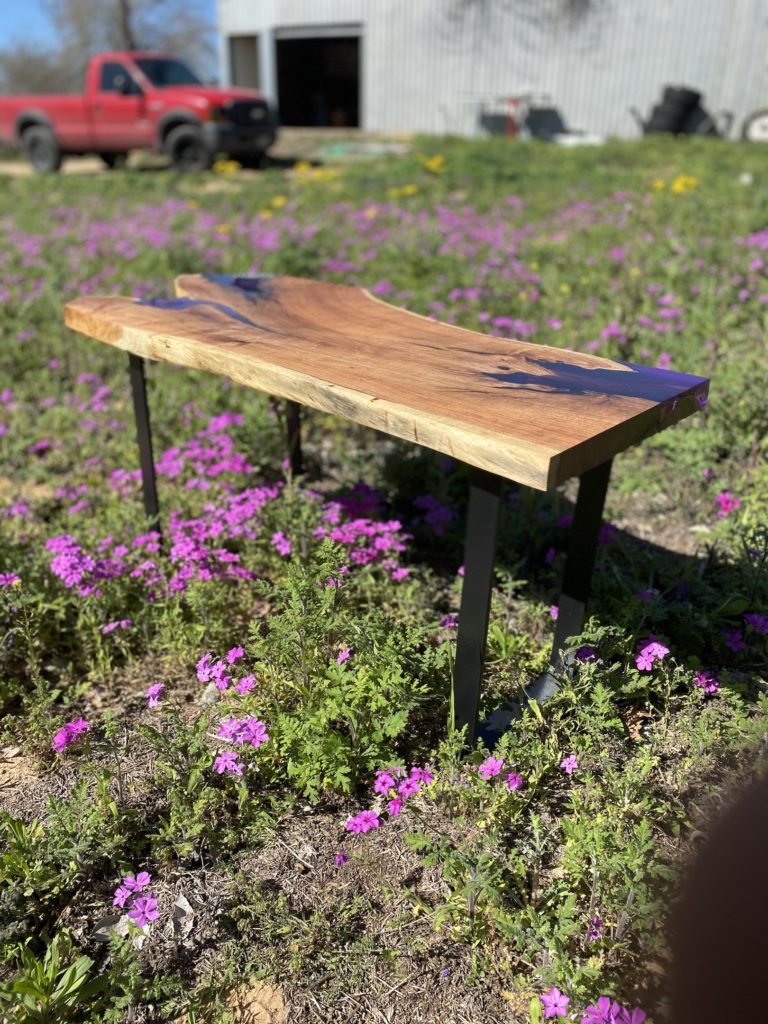 Live edge table